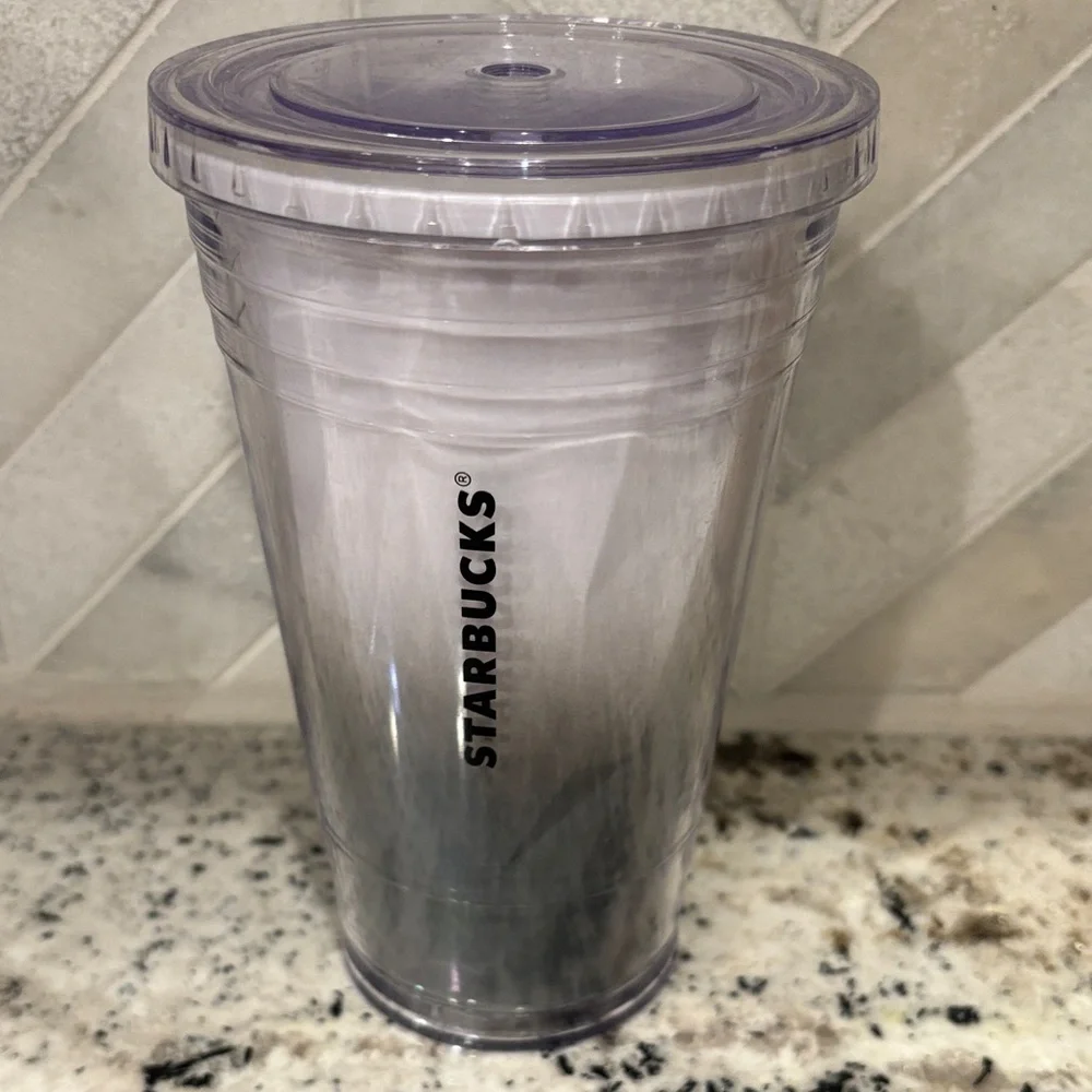 Starbucks Black and Gray Ombre Tumbler